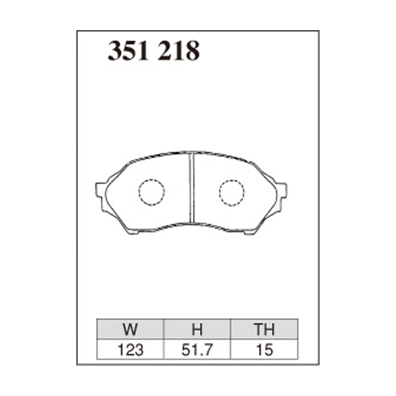 Dixcel Z Type Brake Pads - Front - Z 351 218