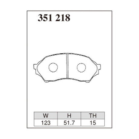 Dixcel Z Type Brake Pads - Front - Z 351 218