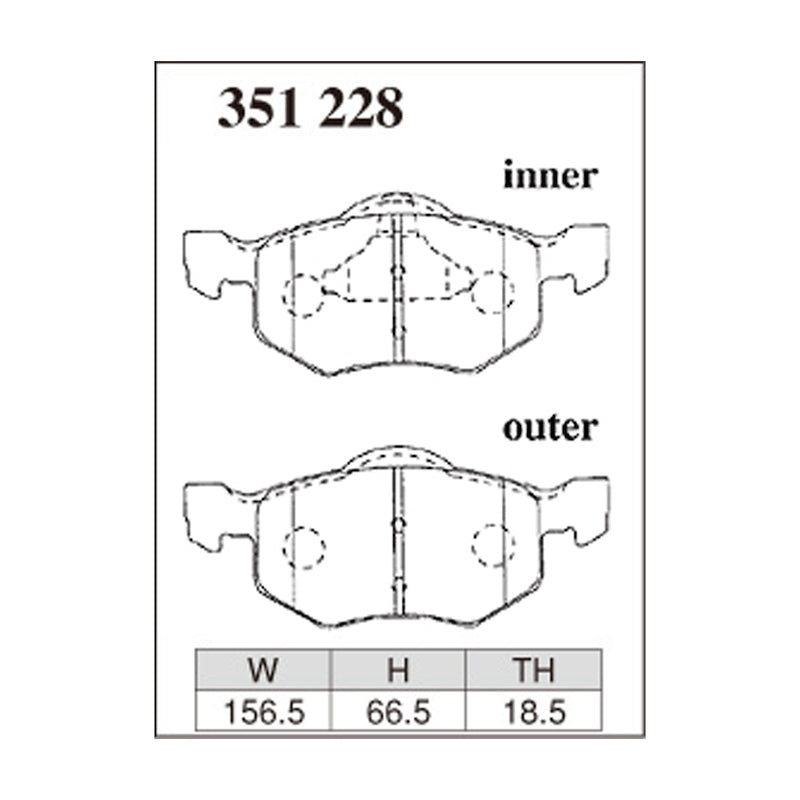 Dixcel Z Type Brake Pads - Front - Tri -Bort EPEW/FEPFW ALL 00/10 ~
