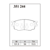 Dixcel ES Type Brake Pads - Front - ATENZA SPORTS GGRS/RS-II
