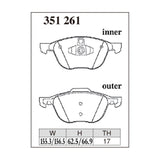 Dixcel Z Type Brake Pads - Front - Mazda Acceler BK3P