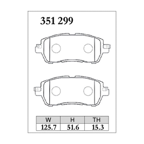 Dixcel S Type Brake Pads - Front - S 351 299
