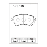 Dixcel Z Type Brake Pads - Front - atenza GJ2FW
