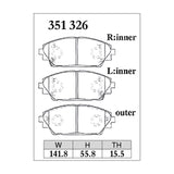 Dixcel Z Type Brake Pads - Front - AXELA BMEFS/BM2FS CX-3