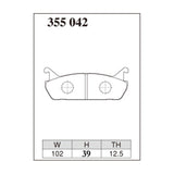 Dixcel ES Type Brake Pads - Rear - NA6CE