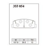 Dixcel ES Type Brake Pads - Rear - FC3S FD3S