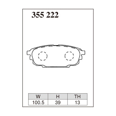 Dixcel Z Type Brake Pads - Rear - Family BJ5P [FF] BJH3P BJEP