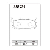 Dixcel ES Type Brake Pads - Rear - NB6C (NR-A) NB8C (RS Mazda Speed Turbo)