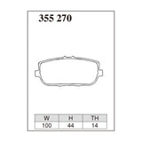 Dixcel Z Type Brake Pads - Rear - Roadster NC05-