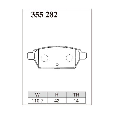 Dixcel ES Type Brake Pads - Rear - ATENZA GG3S 2305/05-