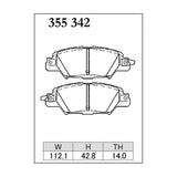 Dixcel Z Type Brake Pads - Rear - CX-5 KF system