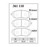 Dixcel ES Type Brake Pads - Front - SG5 GGA GDA GH8 BE5 BL9