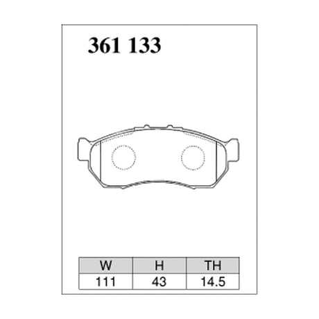 Dixcel ES Type Brake Pads - Front - Sambar TT1/2