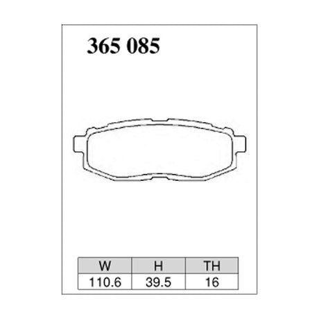 Dixcel ES Type Brake Pads - Rear - GT86 / GR86 (non-Brembo), Impreza GR/GV A-Line