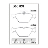 Dixcel ES Type Brake Pads - Rear - Levorg VMG/VM4, WRX VAG, 86/BRZ