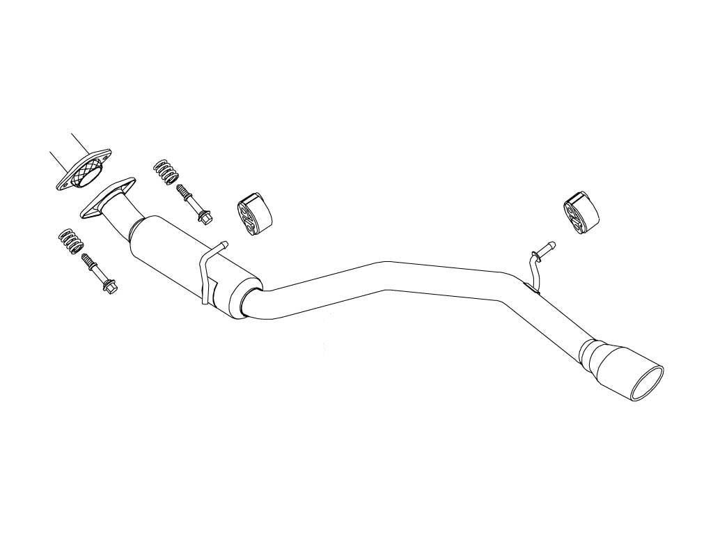 Fujitsubo Wagolis Exhaust - Toyota Estima 3.5 4Wd Aeras GSR55W