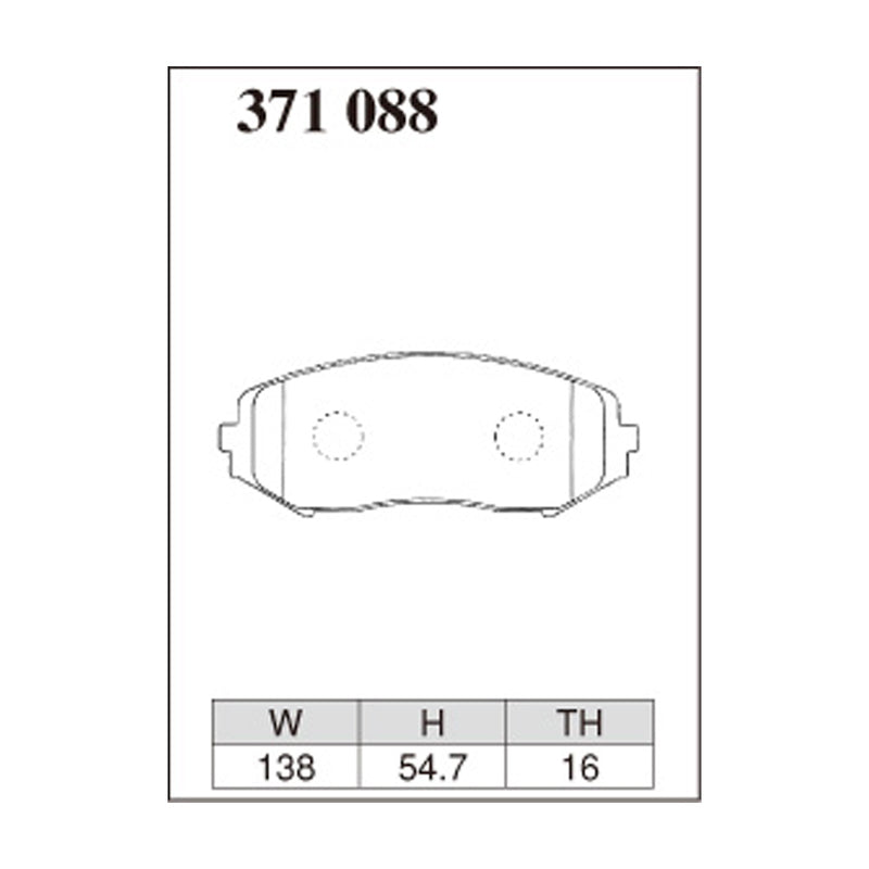 Dixcel Z Type Brake Pads - Front - ECSUDE TD54W/74W/94W