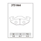 Dixcel ES Type Brake Pads - Rear - Alto Works HA21S / Cappucino EA11