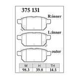 Dixcel ES Type Brake Pads - Rear - ZC32S Swift Sport