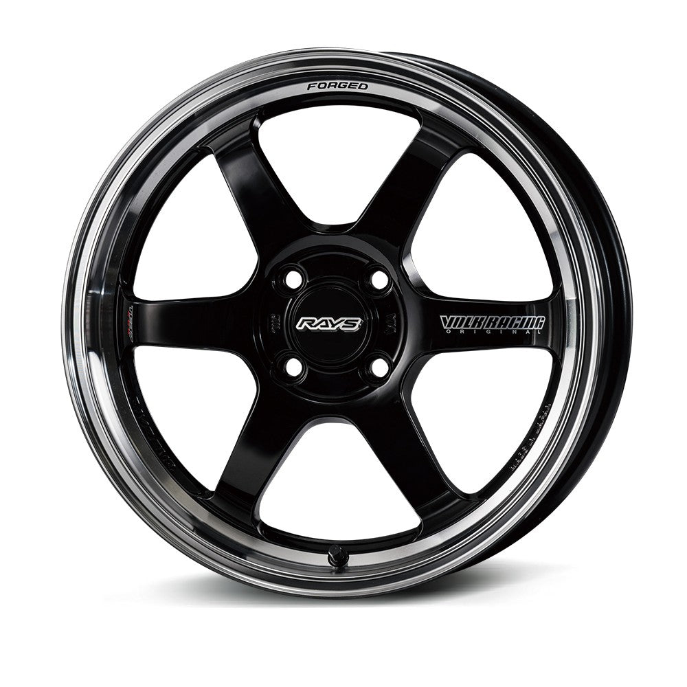 Rays Volk Racing TE37KCR Progressive Model Alloy Wheel - 15x5 ET45 4x100 Black