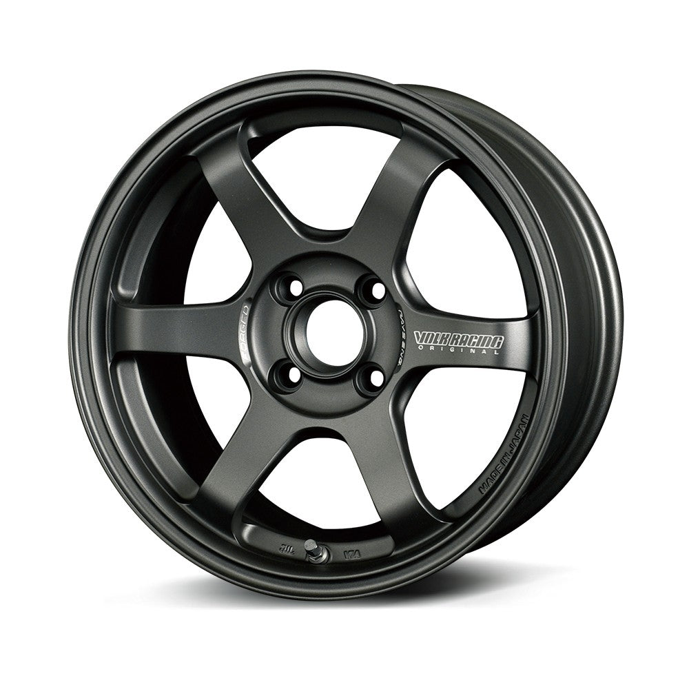 Rays Volk Racing TE37 Sonic Club Racer Alloy Wheel - 15x7 ET32 4x100 Matte Dark Gunmetal