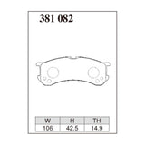 Dixcel Z Type Brake Pads - Front - Z 381 082