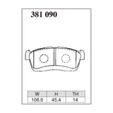 Dixcel ES Type Brake Pads - Front - Moo L160S (RS)