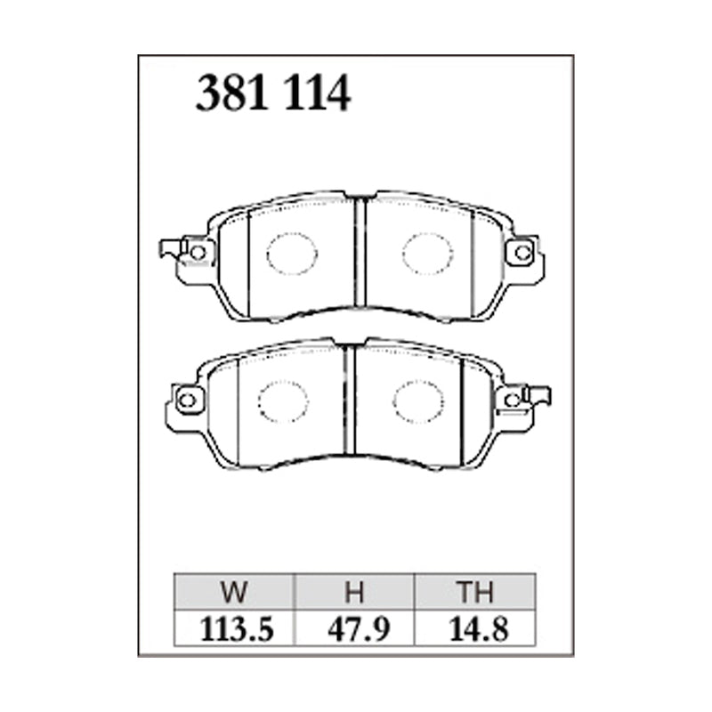 Dixcel ES Type Brake Pads - Front - TANTO LA600/610 1505-