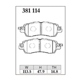 Dixcel ES Type Brake Pads - Front - TANTO LA600/610 1505-