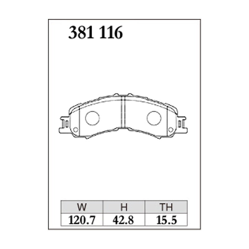 Dixcel ES Type Brake Pads - Front - HIJET S500P/S510P 15/11-