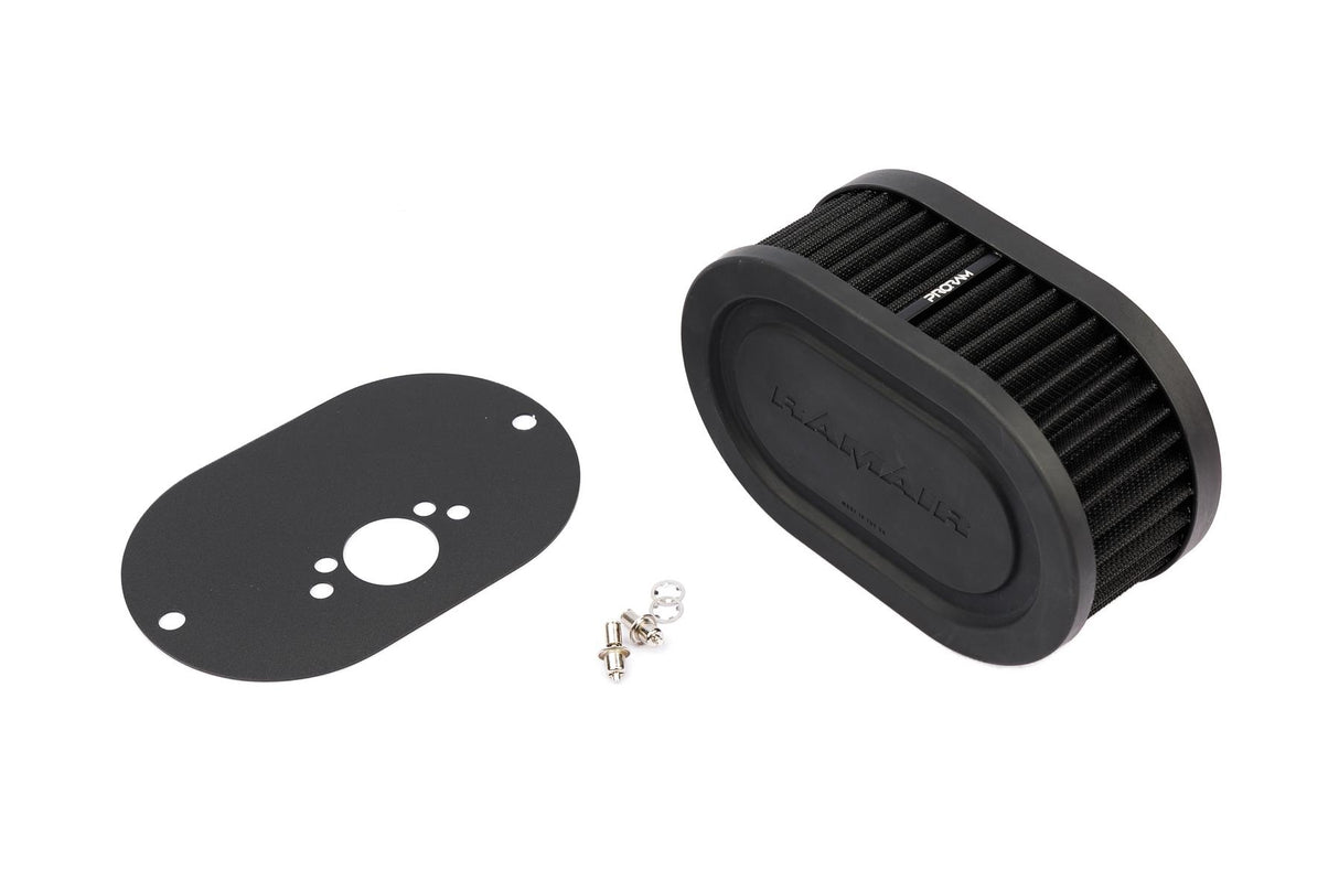 Ramair Pleated Carburettor Air Filter Baseplate to fit SU HS4, HIF4, HIF38 1.5in Mini Offset - 65mm