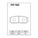 Dixcel Z Type Brake Pads - Front - Big Hon UBS25/26/69/73