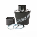 Ramair Large Foam Filter Aluminium Base 100mm (3.9inch) OD Black with Silicone Coupler
