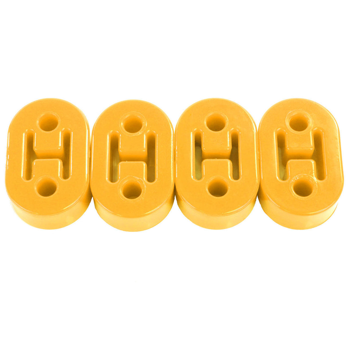 Exoracing Yellow Polyurethane Exhaust Hanger Mounts, Pack of 4