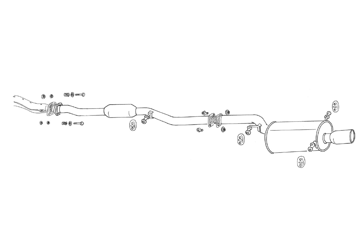 Fujitsubo Legalis R Exhaust - Subaru Legacy Touring Wagon Twincam BG5