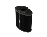 Ramair Pleated Oval Filter - 70mm ID