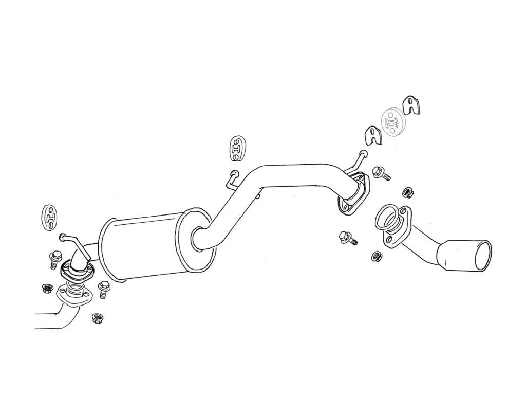 Fujitsubo Wagolis Exhaust - Suzuki Wagon R+ Turbo 2WD MA63S