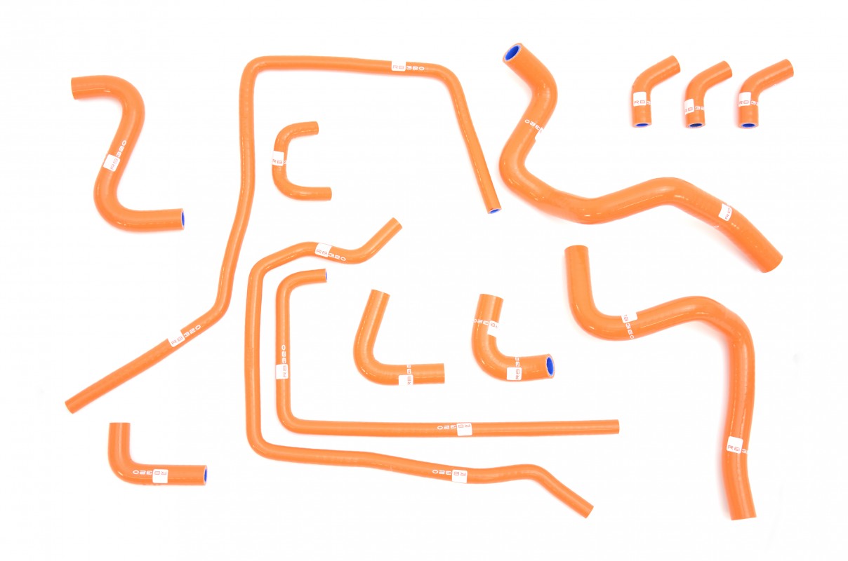 RCM / Samco RB320 Orange Silicone Hose Collection