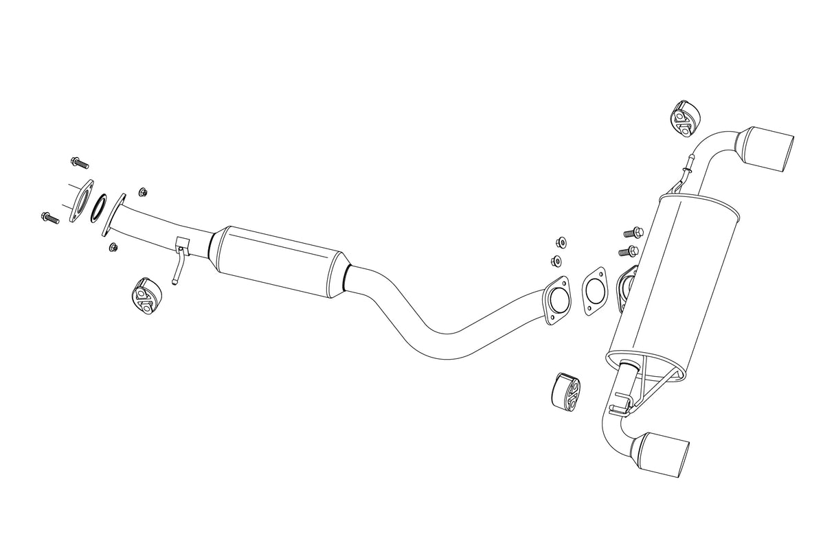 Fujitsubo A-R Exhaust - Toyota GR Yaris 1.6 Turbo 4WD GXPA16