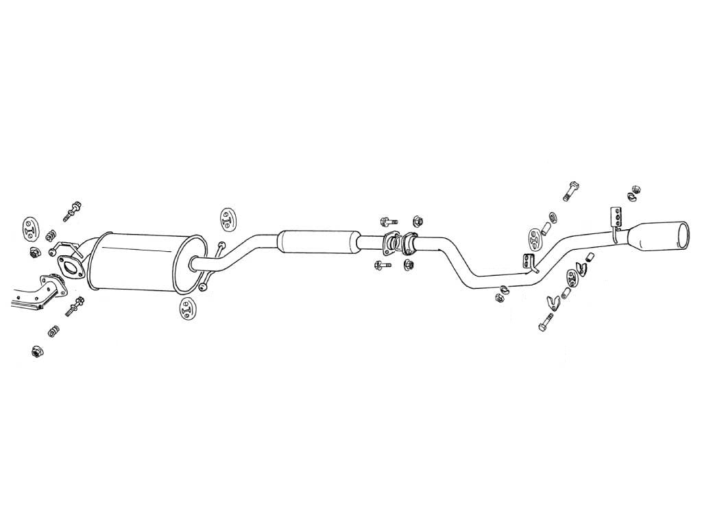 Fujitsubo Wagolis Exhaust - Honda Step Wgn RF1/2