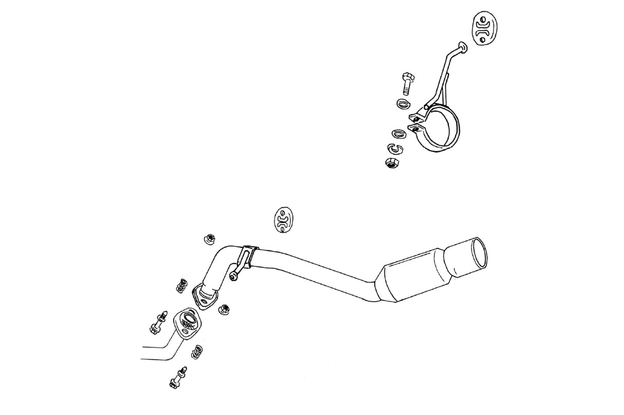 Fujitsubo Power Getter Exhaust - Toyota Yaris 1.3/1.5 Rs Aero NCP10/NCP13