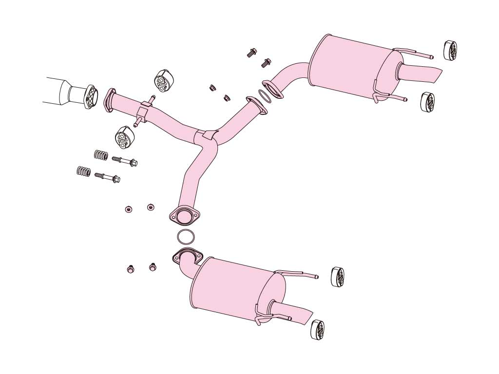 Fujitsubo A-S Exhaust - Toyota Crown Ahlete 3.5 2WD GRS204