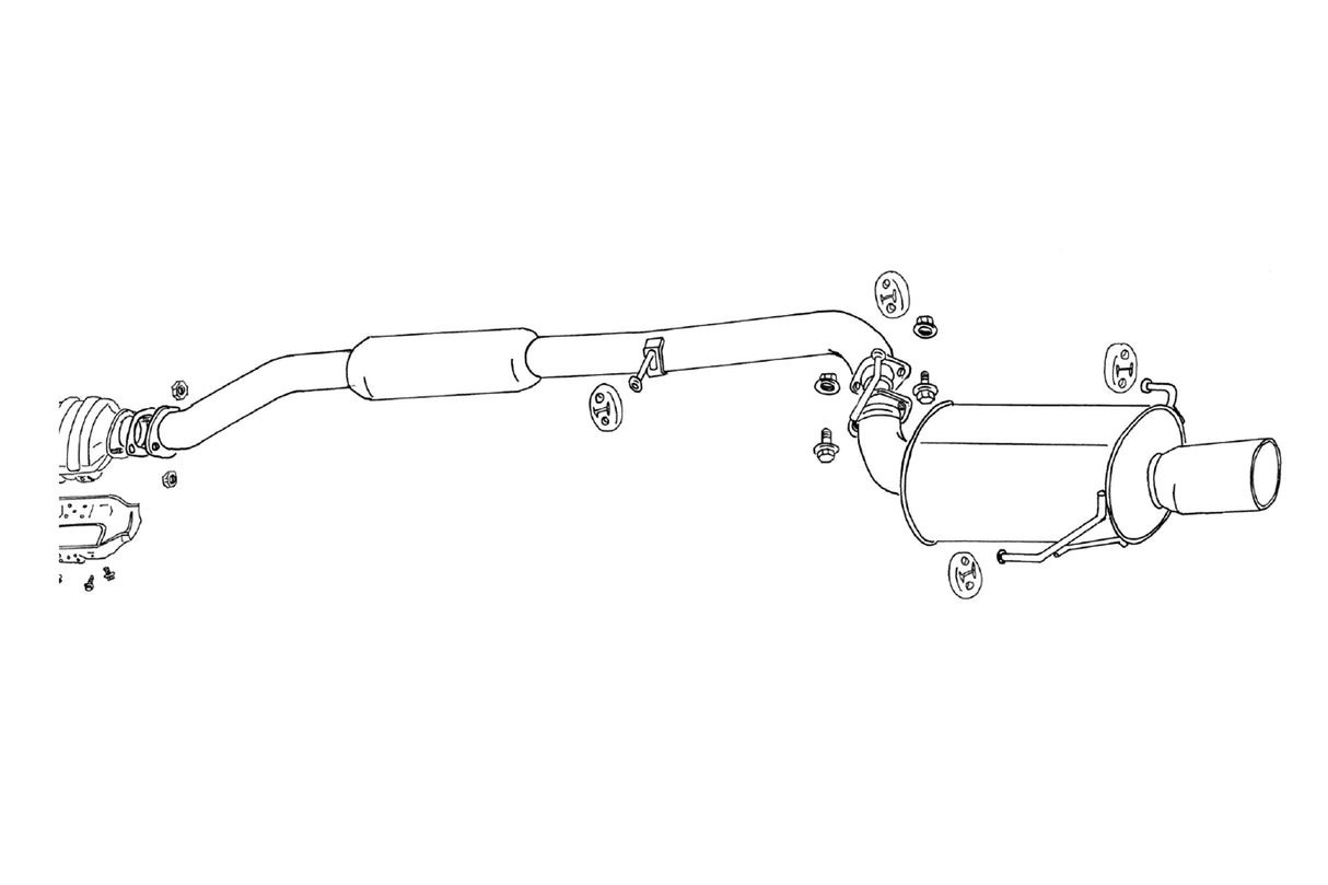 Fujitsubo Legalis R Exhaust - Nissan Skyline GTS25T 4Door At ECR33