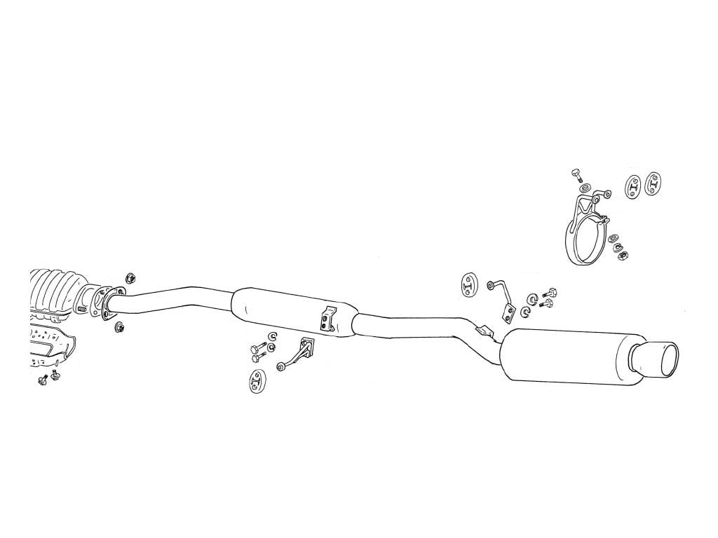 Fujitsubo Super R Exhaust - Nissan 180Sx 2.0 Turbo RPS13