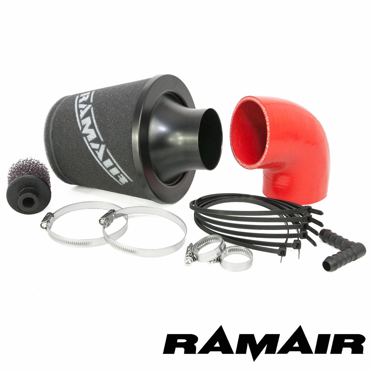 Ramair Performance Foam Induction Kit for Ford Fiesta ST150 MK5 - Red Hose
