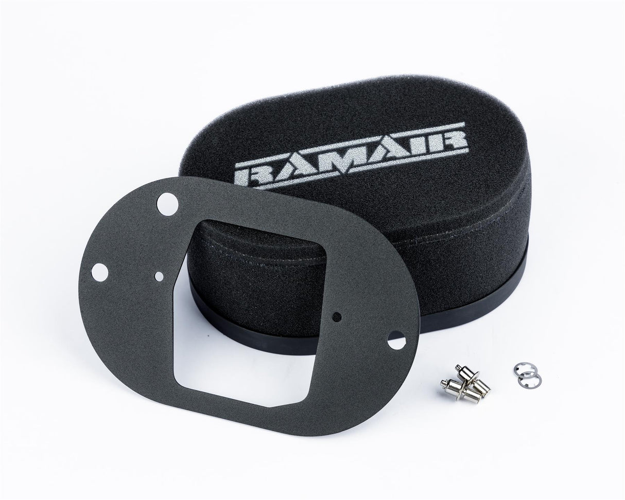 Ramair Carburettor Foam Air Filter with Baseplate to fit Weber 32/34 DFT - 25mm Internal Height