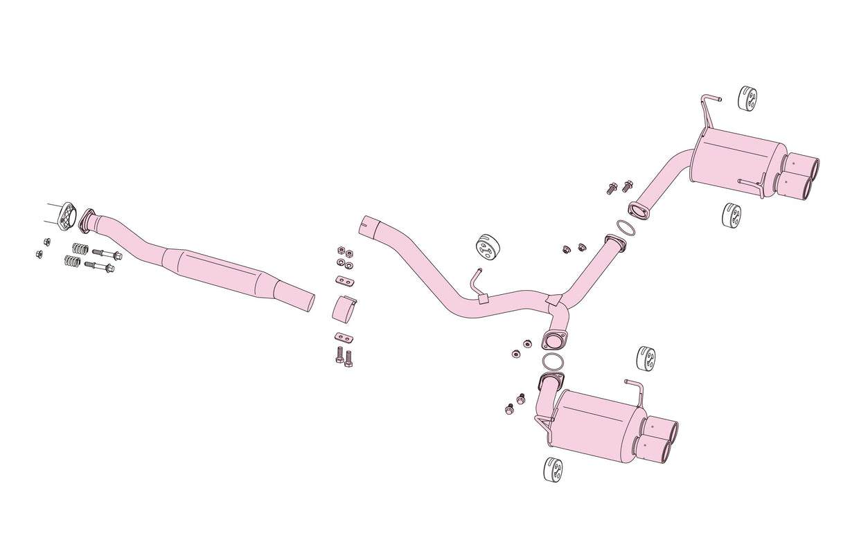 Sistema de escape Fujitsubo A-RM+c - Subaru WRX STI VAB