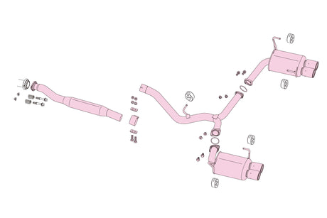 Sistema de escape Fujitsubo A-RM+c - Subaru WRX STI VAB