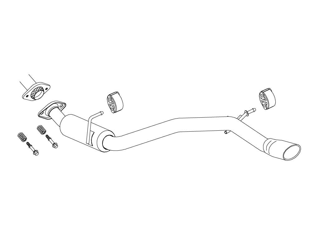 Fujitsubo Wagolis Exhaust - Toyota Estima 2.4 4Wd Aeras ACR55W