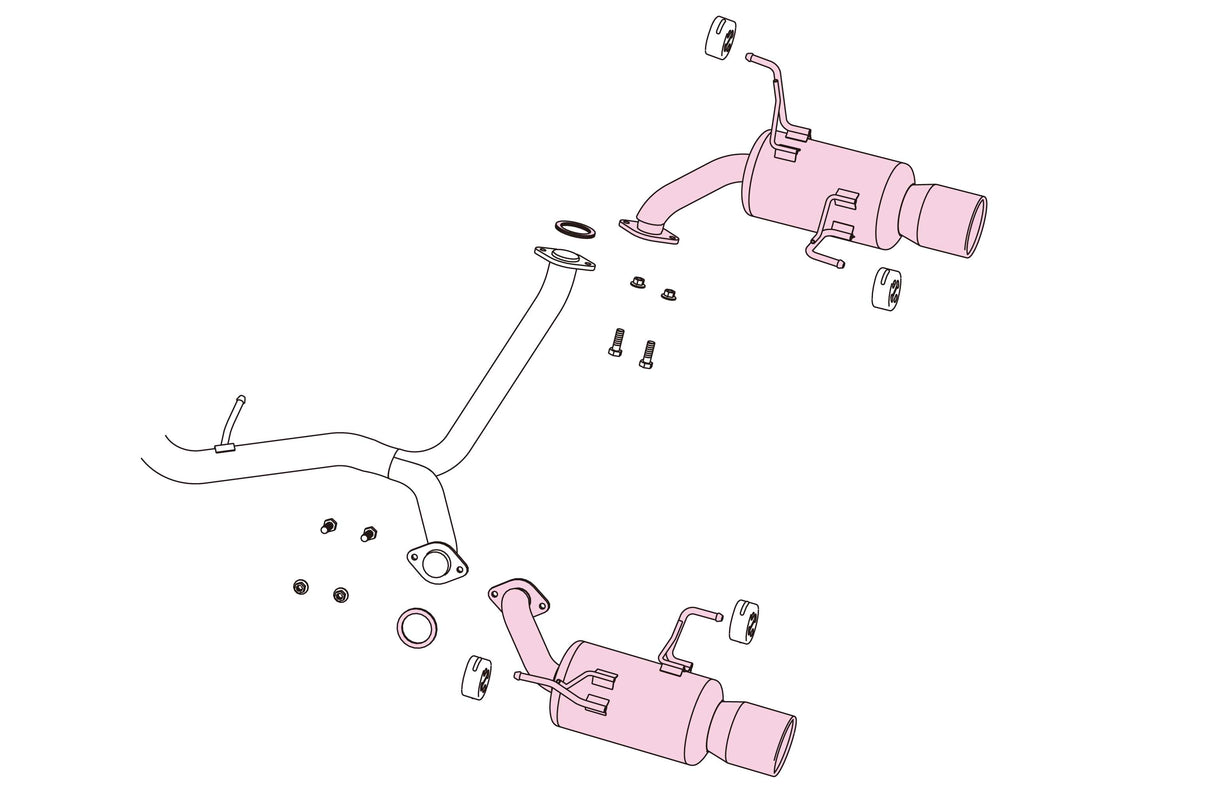 Fujitsubo A-S Exhaust - Subaru WRX S4 2.0 Turbo VAG